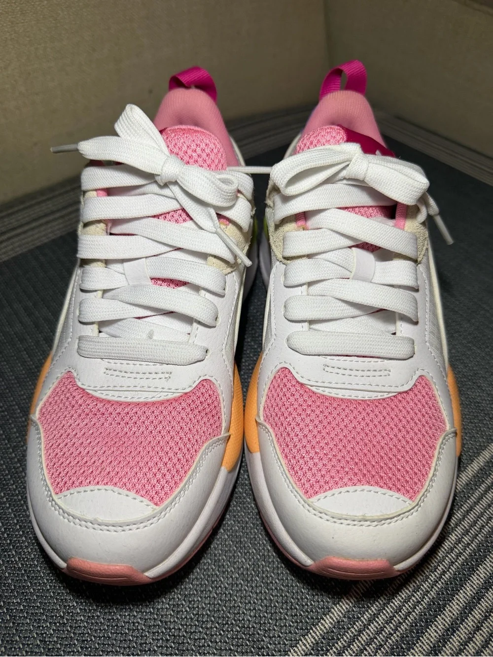 Puma Pink White Multicolor Running Sneakers